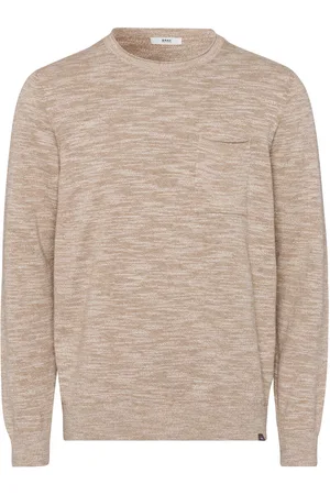 Brax Trui ronde halsbeige, Melange