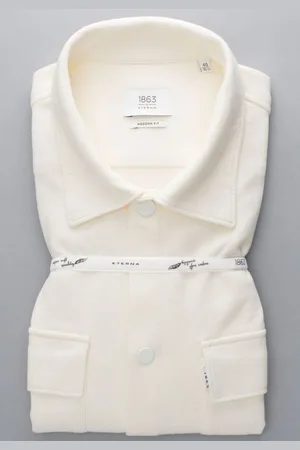 ETERNA 1863 Overshirt , Effen