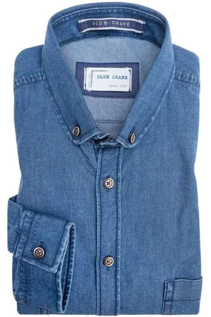 Blue Crane Denim shirt , Effen