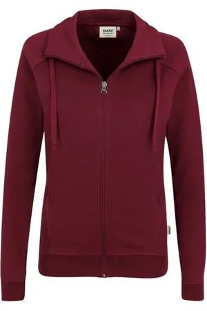 HAKRO Dames Sweatjacket , Effen