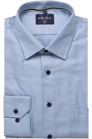 Marvelis Casual Overhemd , Effen