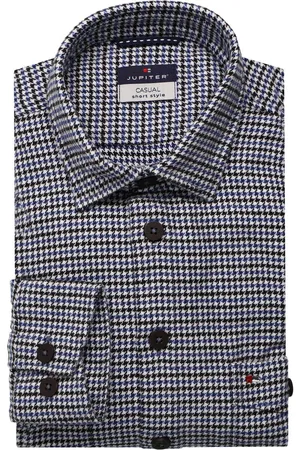 Jupiter Casual Flanellen Overhemd , Pied De Poule