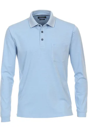 Casa Moda Poloshirt lange mouw , Effen
