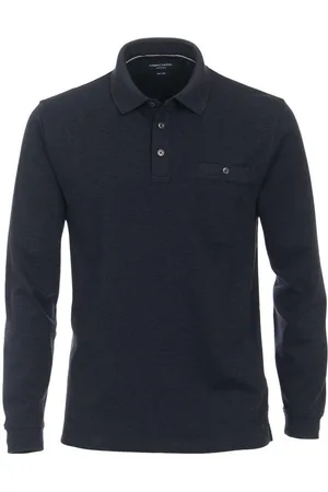 Casa Moda Poloshirt lange mouw , Motief