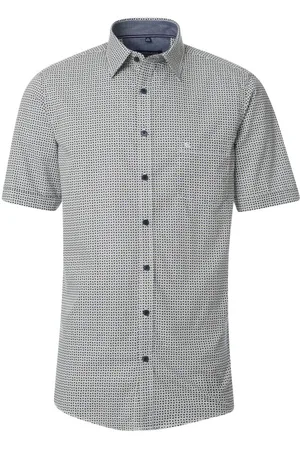 Casa Moda Casual Overhemd Korte mouw