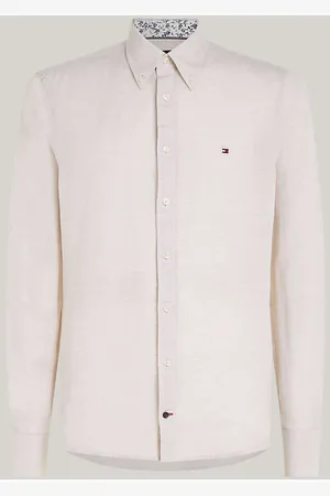 Tommy Hilfiger Linnen Overhemd , Effen