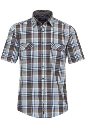 Casa Moda Casual Overhemd Korte mouw