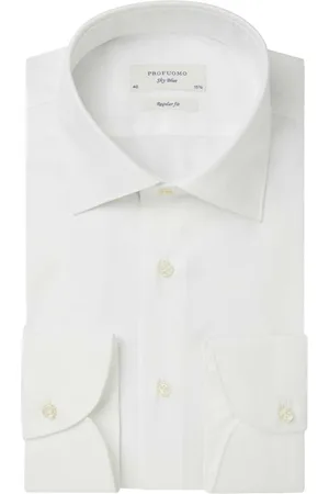 Profuomo Sky Blue Overhemd , Effen