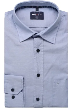 Marvelis Casual Overhemd , Effen