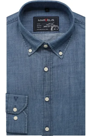 Marvelis Casual Overhemd , Effen