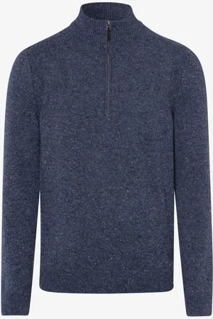 Brax Gebreide trui ritssluiting, Faux-uni