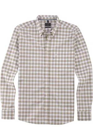 Olymp Casual Overhemd , Ruit