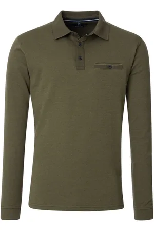 Casa Moda Poloshirt lange mouw , Effen