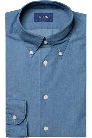 Eton Denim shirt , Effen
