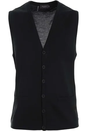 Maerz Superwash Gebreid vest , Effen