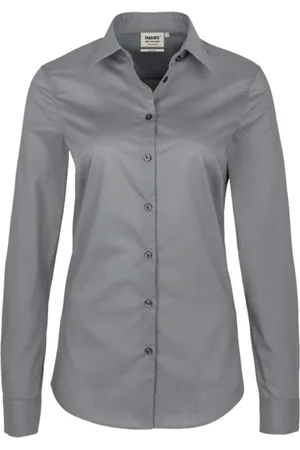 HAKRO Dames Overhemd , Effen