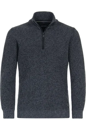 Casa Moda Casual Half-Zip Sweater , Effen