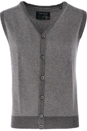 Marvelis Casual Gebreid vest , Melange