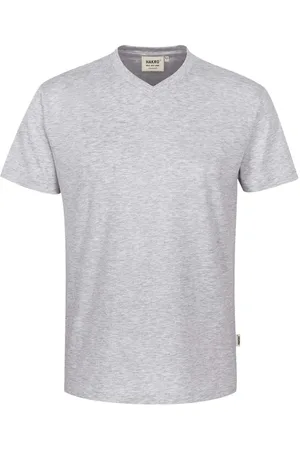 HAKRO T-Shirt V-hals , Melange