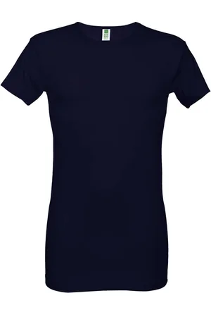 Alan Red T-Shirt ronde hals , Effen