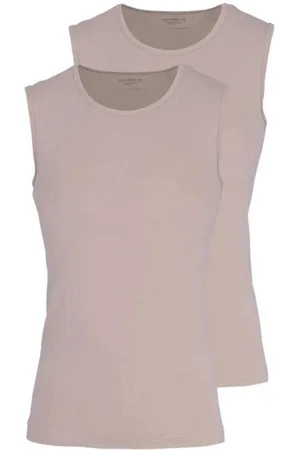Marvelis T-Shirt ronde hals Dubbel pak , Effen