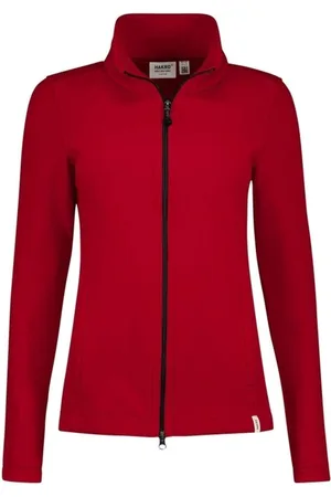 HAKRO Dames fleece jas , Effen