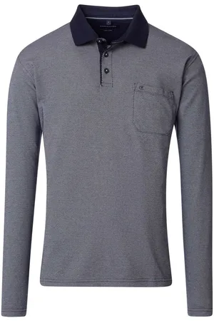 Casa Moda Poloshirt lange mouw , Motief