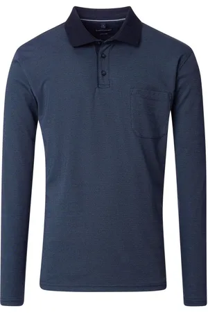 Casa Moda Poloshirt lange mouw , Motief