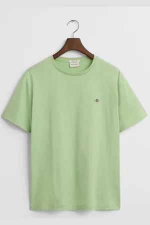 GANT Shield T-Shirt ronde hals , Effen