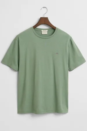 GANT Shield T-Shirt ronde hals , Effen