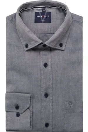 Marvelis Casual Overhemd , Effen