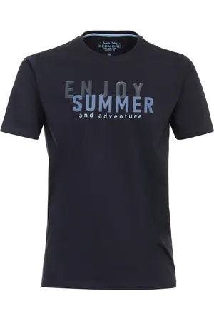 Redmond Casual T-Shirt ronde hals , Bedrukt