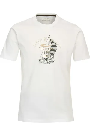 Redmond Casual T-Shirt ronde hals , Bedrukt