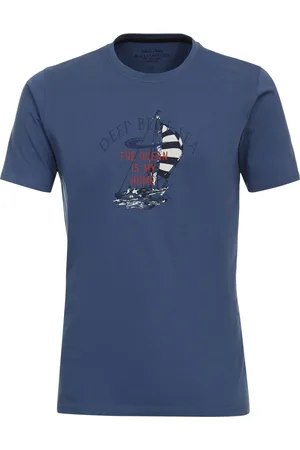 Redmond Casual T-Shirt ronde hals , Bedrukt