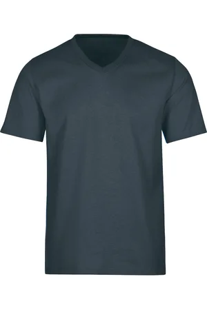Trigema T-Shirt V-hals , Effen