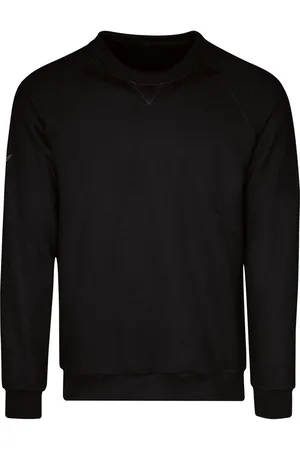 Trigema Sweatshirt ronde halszwart, Effen
