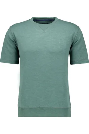 Ragman Sweatshirt ronde halsgroen, Effen