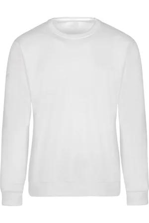 Trigema Sweatshirt ronde halswit, Effen