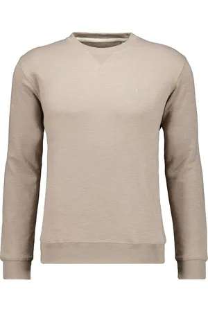Ragman Sweatshirt ronde halswalnoot, Effen