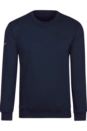 Trigema Sweatshirt ronde halsMarine, Effen