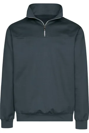 Trigema Sweatshirt ritssluitingantraciet, Effen