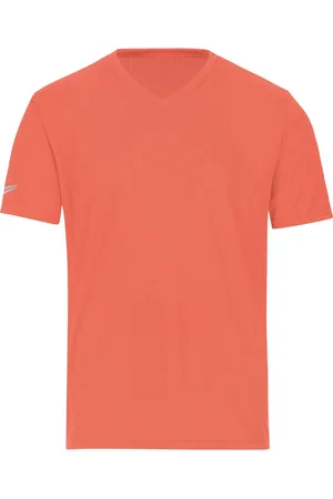 Trigema T-Shirt V-hals , Effen