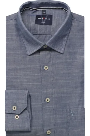 Marvelis Casual Overhemd , Effen