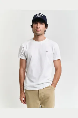 GANT Shield T-Shirt ronde hals , Effen