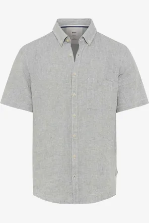 Brax Linnen Overhemd , Faux-uni