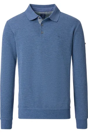 Redmond Poloshirt lange mouw , Effen