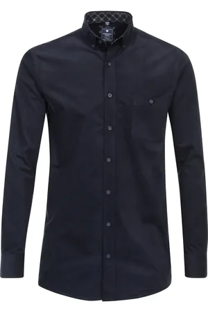 Redmond Casual ribfluwelen overhemd , Effen