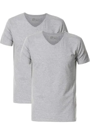 Petrol Industries T-Shirt V-hals Dubbel pak , Effen