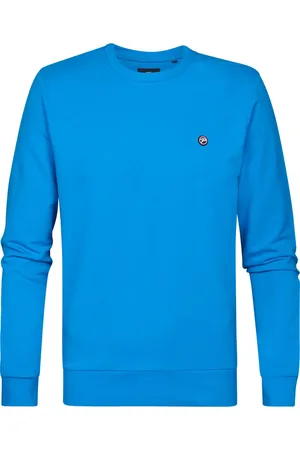 Petrol Industries Sweatshirt ronde halsblauw, Effen