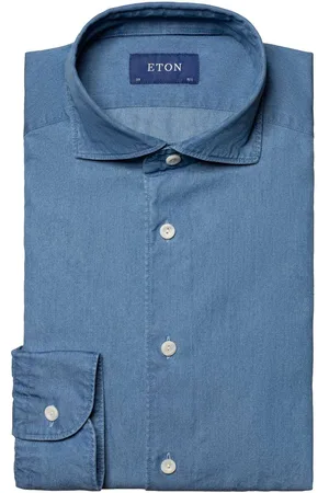 Eton Denim shirt , Effen